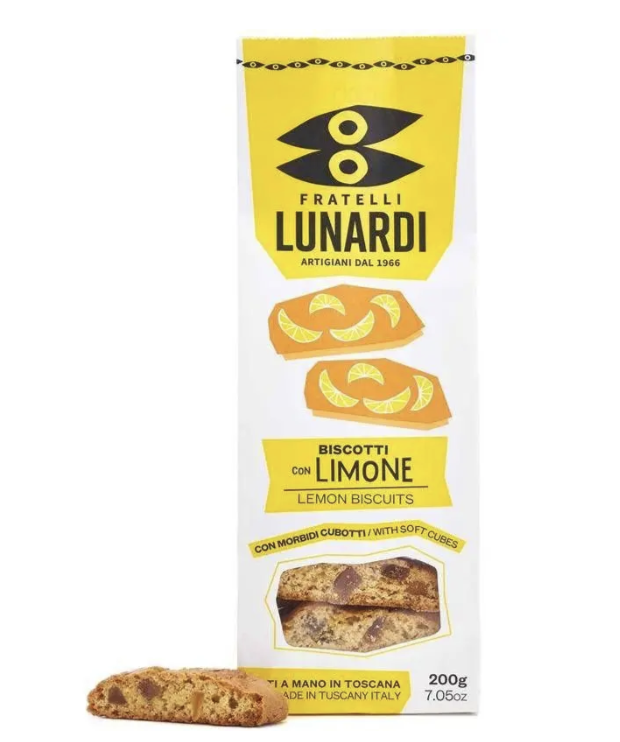 Печиво Fratelli Lunardi Кантучіні лимон 200г